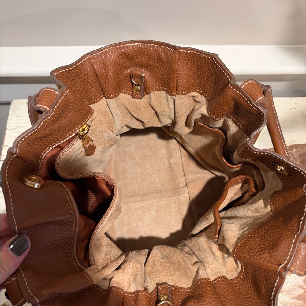 BUTI Brown Leather Tote Bag directly from Rome! - Picture 2 of 3